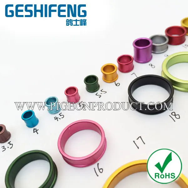 Мини-размер алюминиевое кольцо для ноги птицы канарейка | Дом и сад