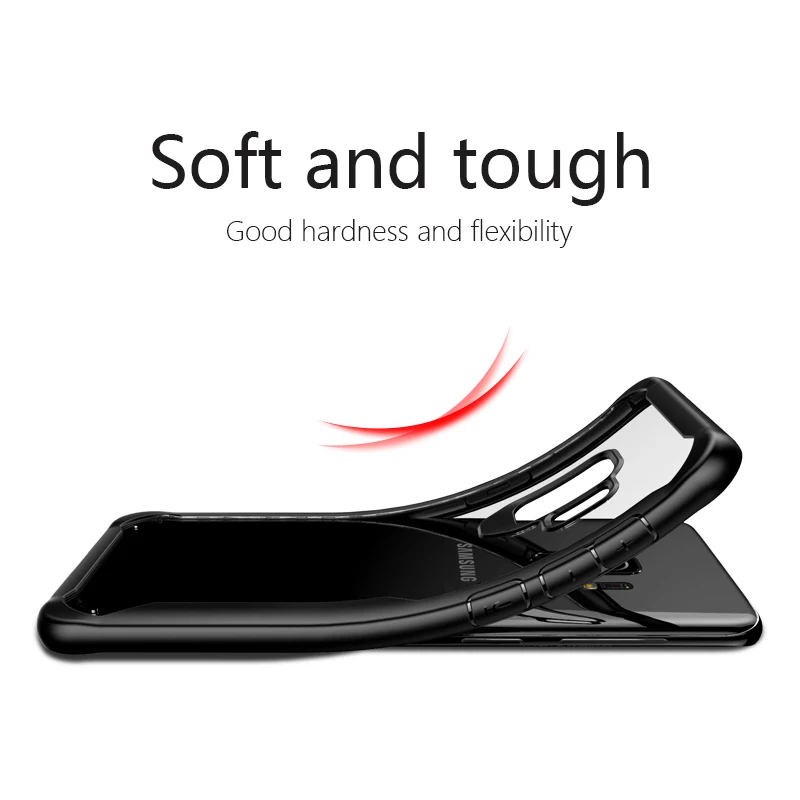 Toraise для Samsung S9 силиконовый чехол ТПУ Рамка акриловая прозрачная задняя крышка