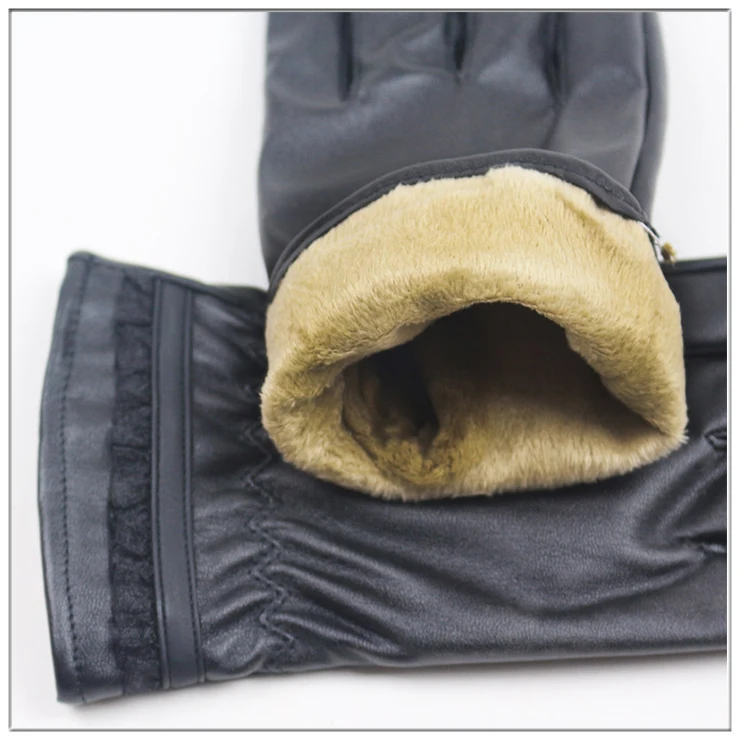 Longkeperer новые кожаные зимние Guantes теплые перчатки из овчины женские кожаные перчатки для вождения предотвращают перчатки от холода для мужчин G273