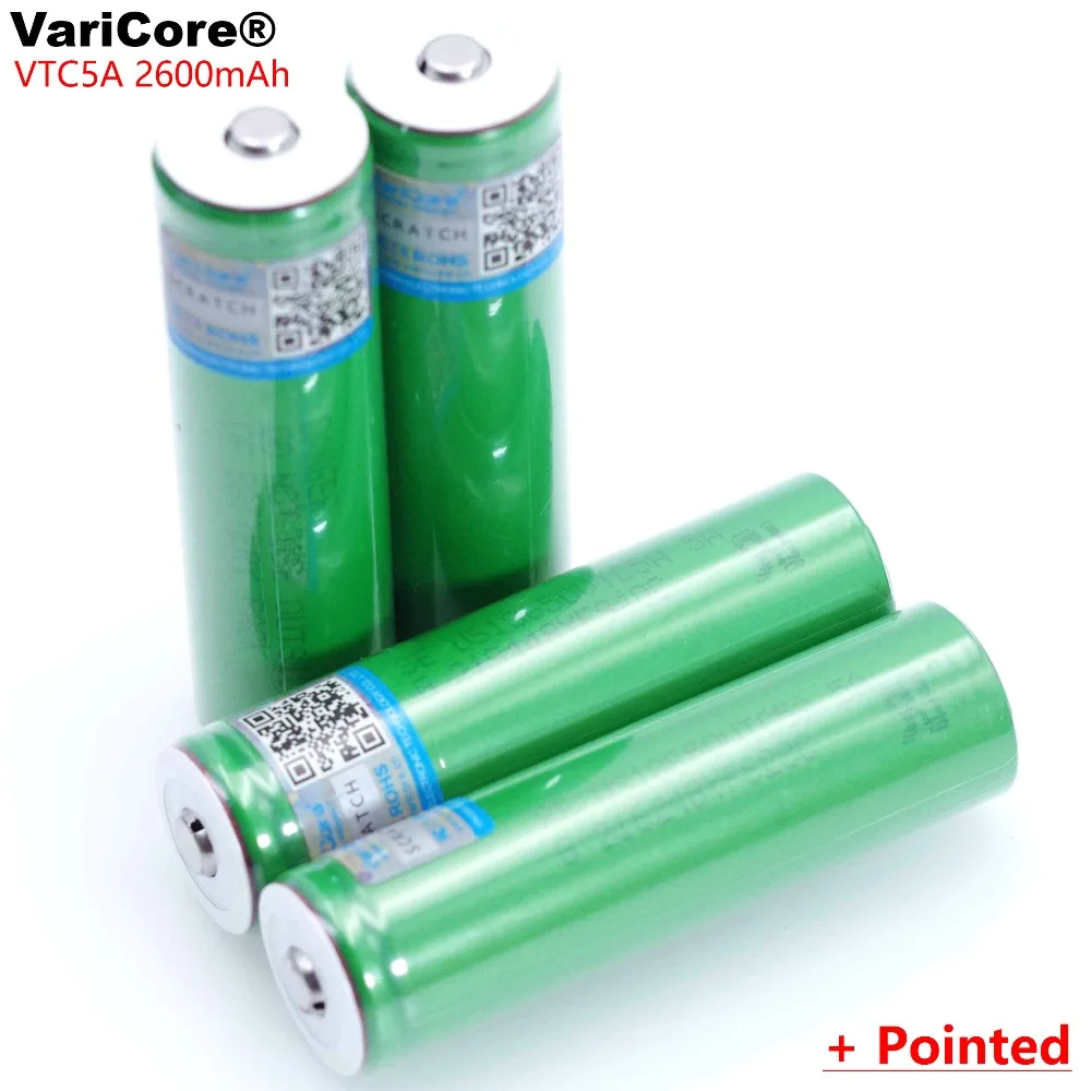 4 шт./лот VariCore VTC5A 2600 мАч 3 6 В 18650 литиевая батарея 30A разряд для US18650VTC5 батареи +