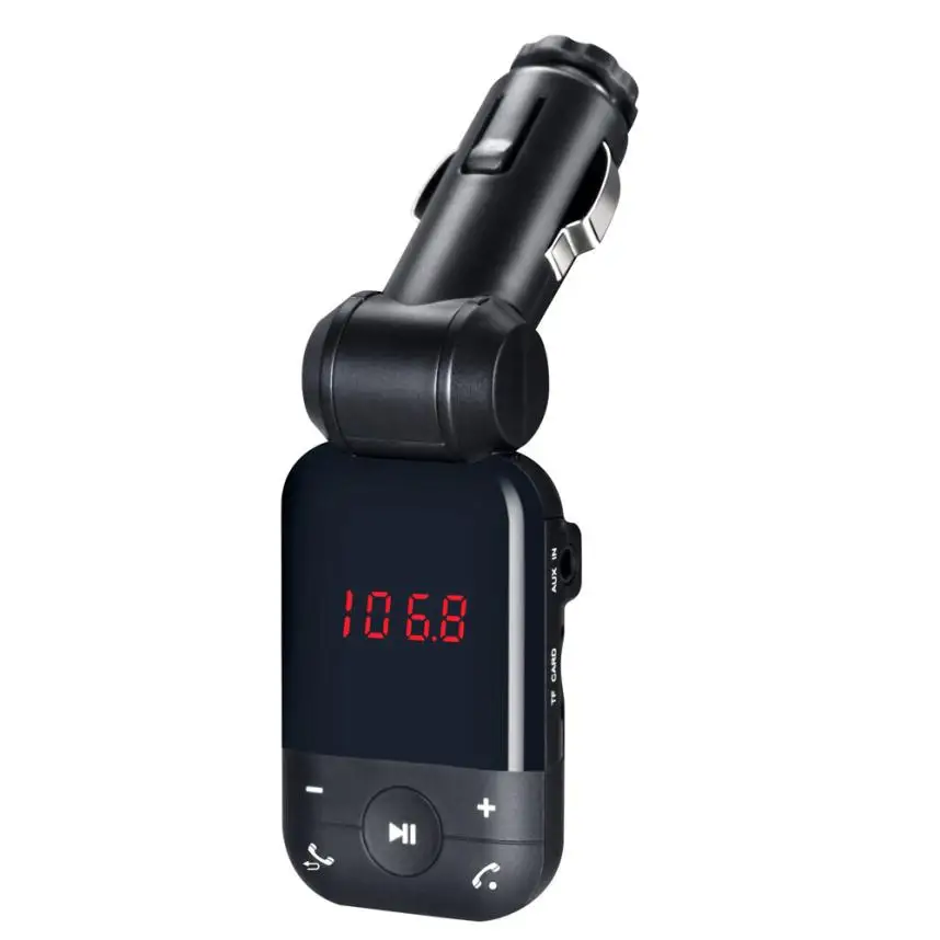ЖК Bluetooth автомобильный прикуриватель Зажигалка MP3 FM передатчик громкой связи USB умное автомобильное зарядное устройство Janu 5