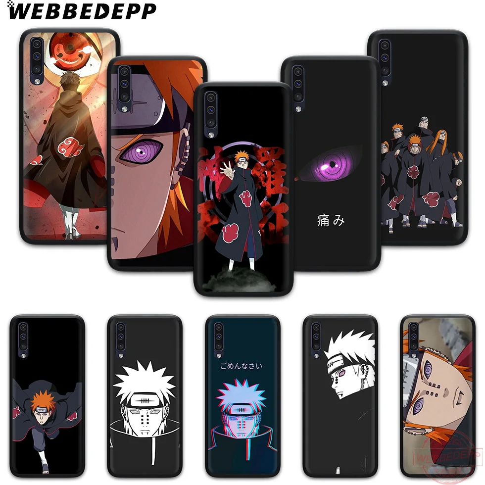 WEBBEDEPP Naruto pain black Soft Case for Samsung A3 5 6 7 8 9 J6 A10 A20 A30 A40 A50 A60 A70 S M10 M20 M30 M40 |