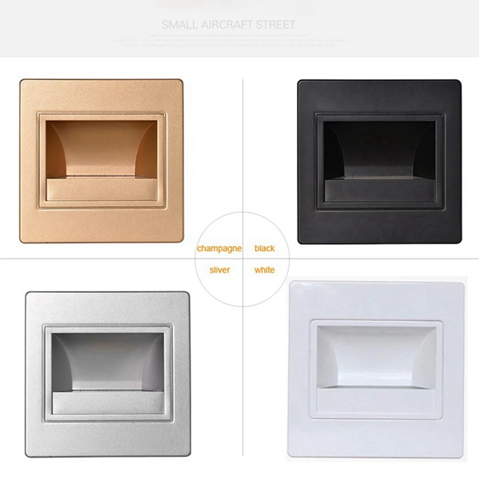 10 шт. светодиодный лестницы светильник утопленный шаг лампа Вход 85 V 265 проезд villa