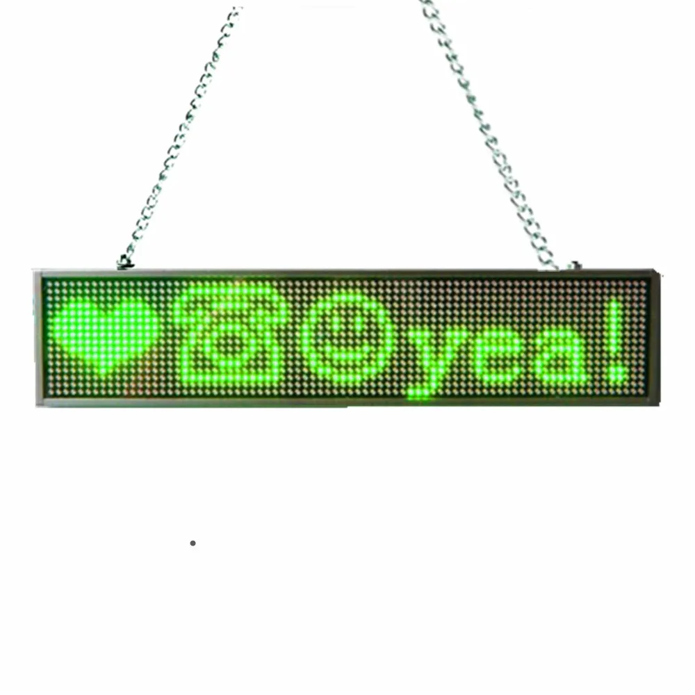 Зеленый 34cm DIY P5mm SMD Led sign technology IOS APP WIFI LED display screen. Perfect Coffee Bar Shop Welcomes Open Advertising Board - Цвет: Зеленый