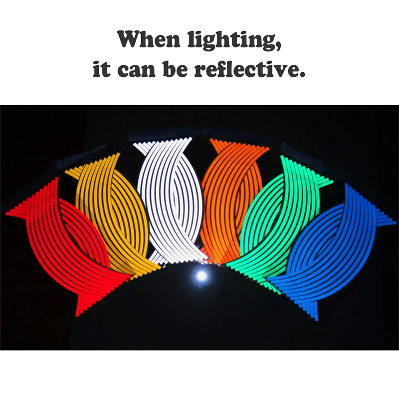 ZD 16 шт. наклейки на колеса автомобиля 14 &quotсветоотражающая лента обода для VW Golf 4 7 5