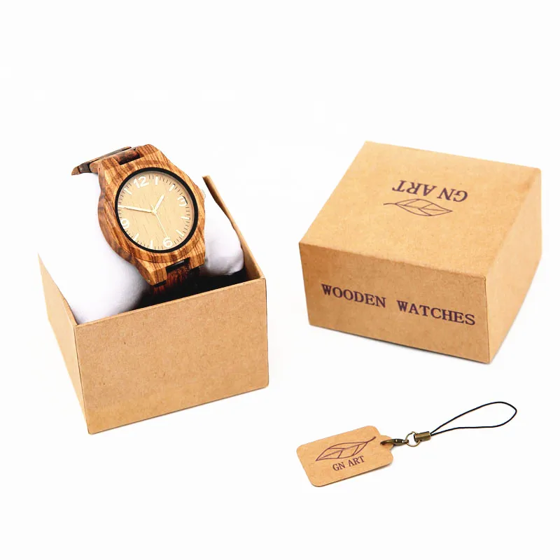 Мужские деревянные часы ELMERA мужские роскошные наручные 2018 с большим циферблатом