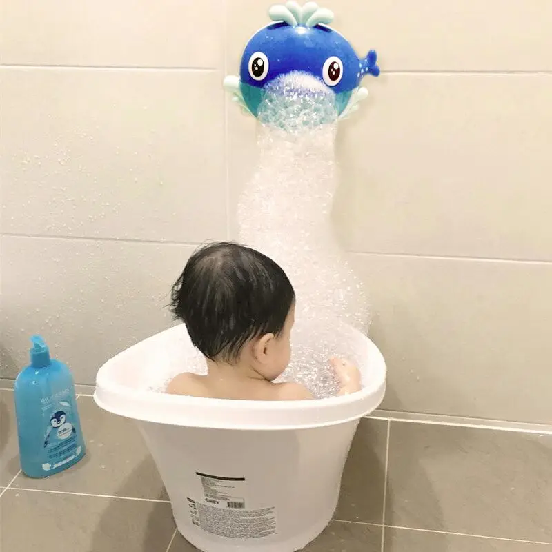 

Kids Swimming Water Toys Newborns Baby Bath Toys Frogs Bubble Maker Blower Automatic With Music Wash Bath Play Toy for Children