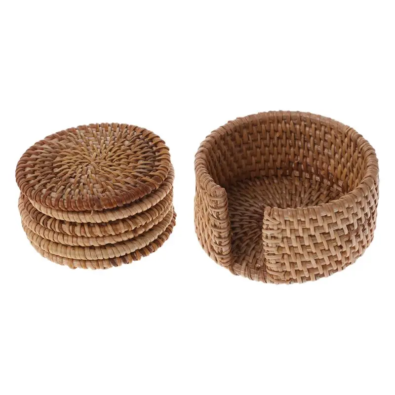 6 шт./компл. подставки из ротанга ручной работы для кунг-фу чайный кофейный горшок