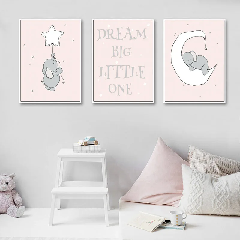 Настенная картина Слон для детской комнаты|Рисование и каллиграфия| |