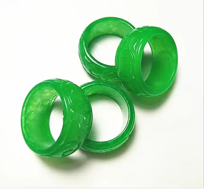 Кольцо для мужчин и женщин с зеленым нефритовым монархом | Украшения аксессуары