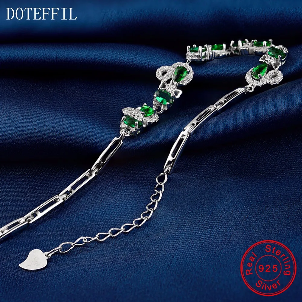 Женский браслет с подвеской из стерлингового серебра 925 пробы высокое качество AAA