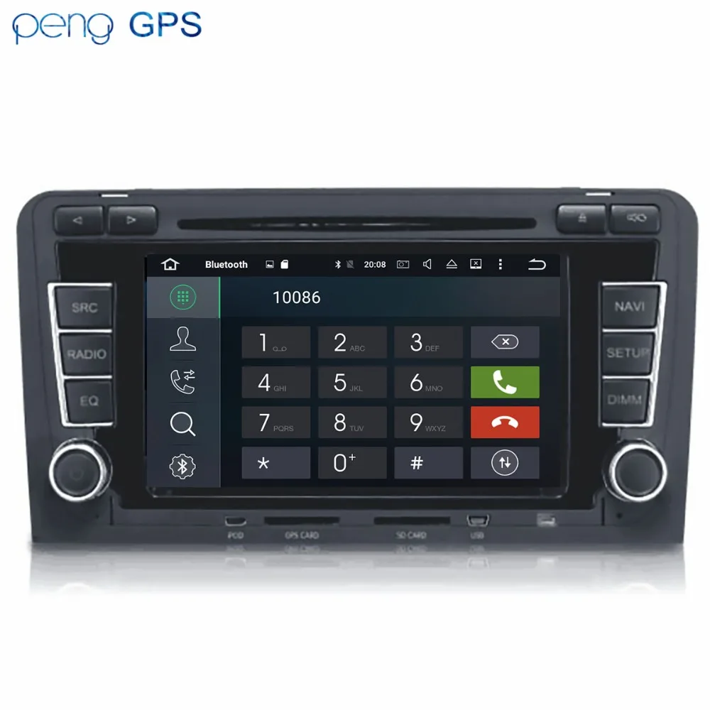 Автомобильный стерео Мультимедийный радиоприемник Android 8 1 GPS для AUDI A3 2003 2004-2005 4 Гб