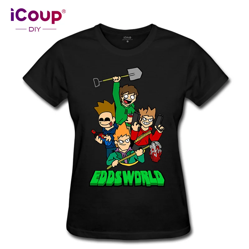 ICoup Women's Eddsworld Аварийный Зум Вики 100% хлопок короткий рукав | Женская одежда