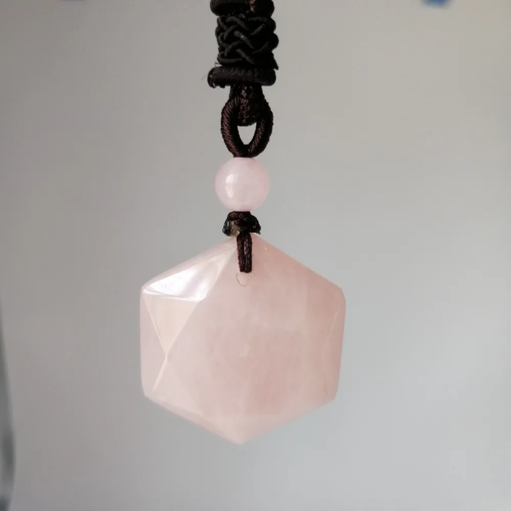 Прямая поставка подвеска RoseQuartz ожерелье star of RongDe с кристаллами Lucky Love ювелирные