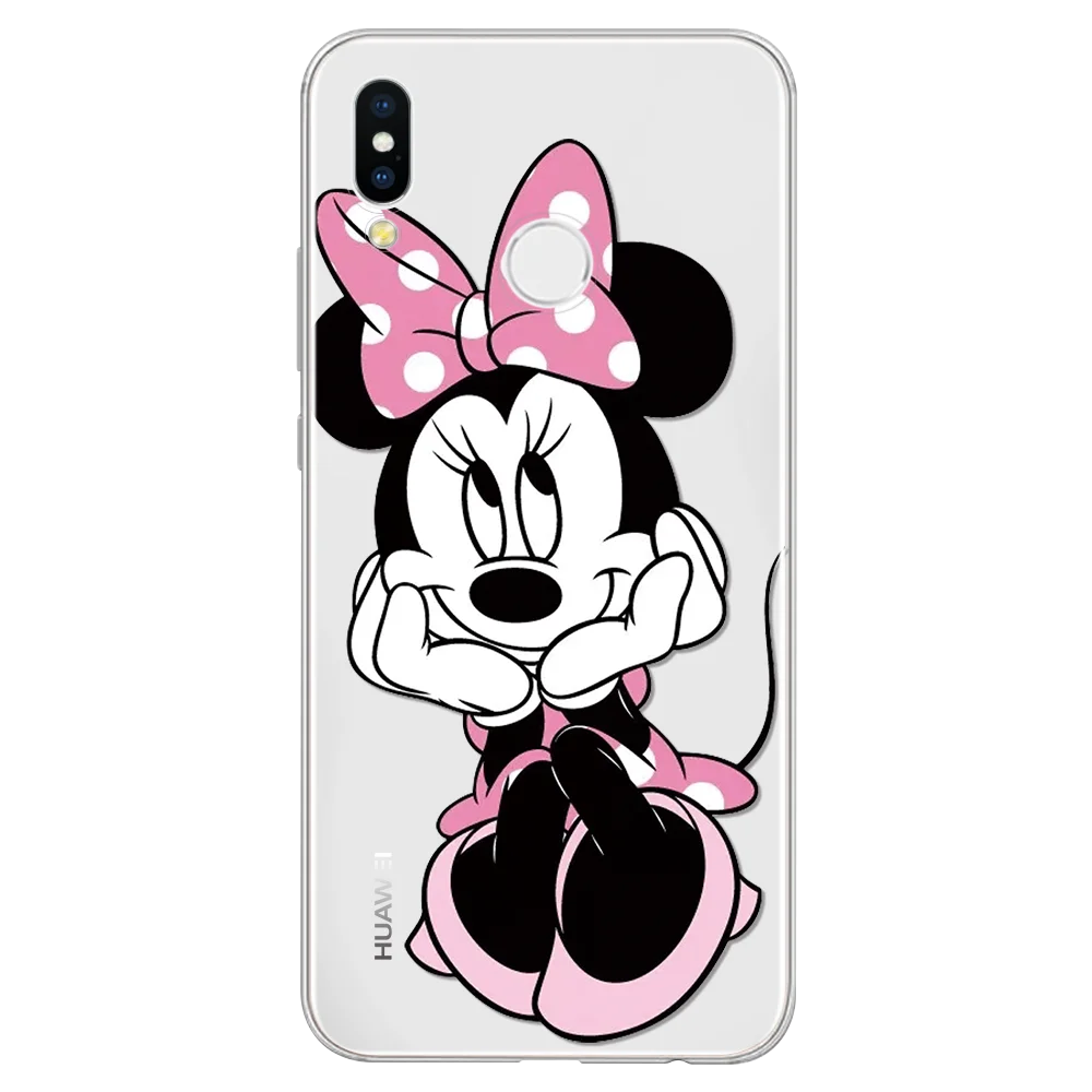 minittz Мультяшная мышь для huawei P8 P9 P10 P20 P30 Pro mate 20 Lite P Smart Y6 Pro Y9 Nova 3i Nexus 6p TPU чехол для Honor 10i 7A 8X - Цвет: minittz