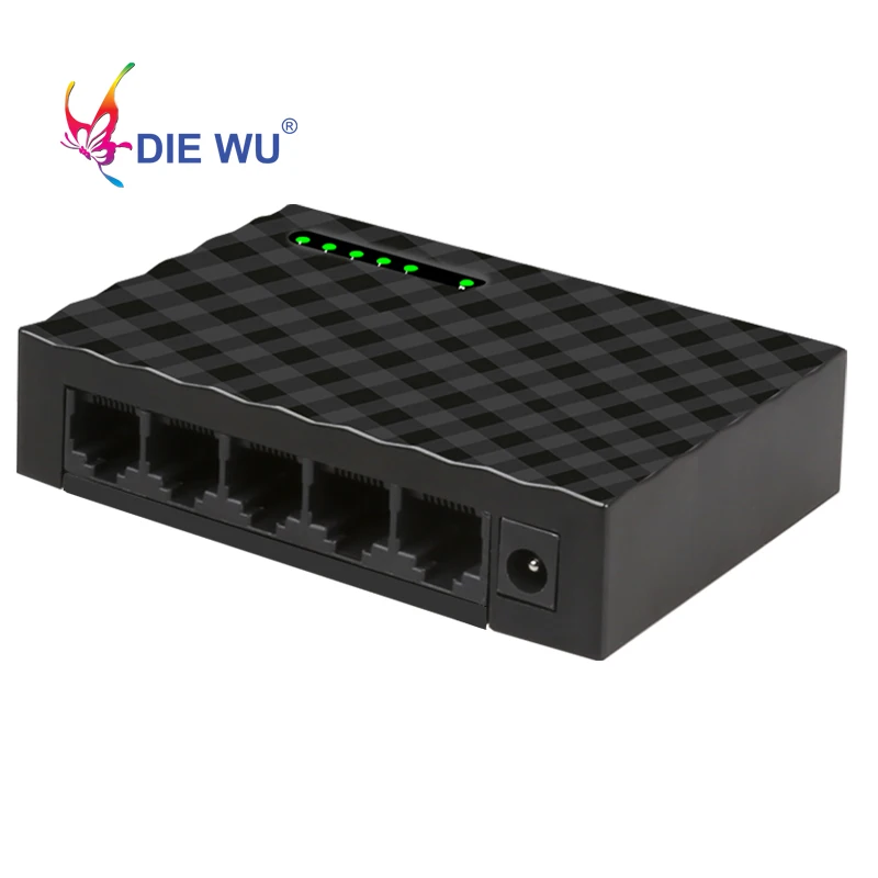 5 портов гигабитный сетевой коммутатор 10/100/1000 Мбит/с Ethernet адаптер EU или US plug