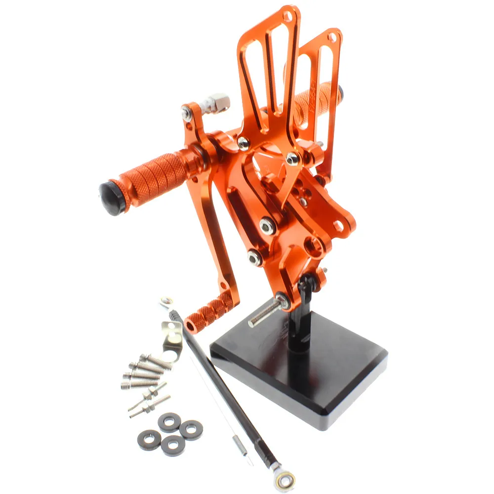 CNC алюминиевая Подножка для мотоцикла, Задние подножки, набор подножек для Honda VFR400 VFR 400 NC30 RVF400 RVF 400 NC35