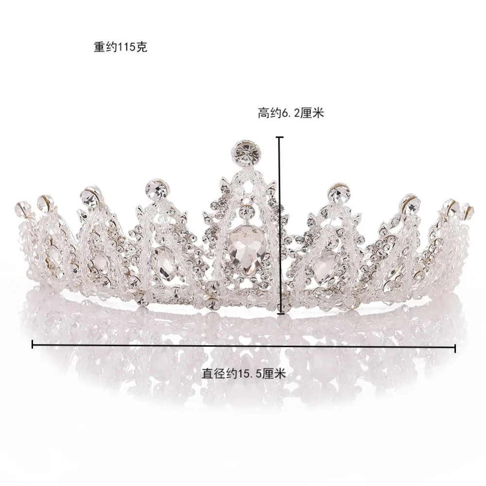 2018 новое очарование Хрустальный Роскошный Стразы Diadema nupциальный Coroas Tiara для