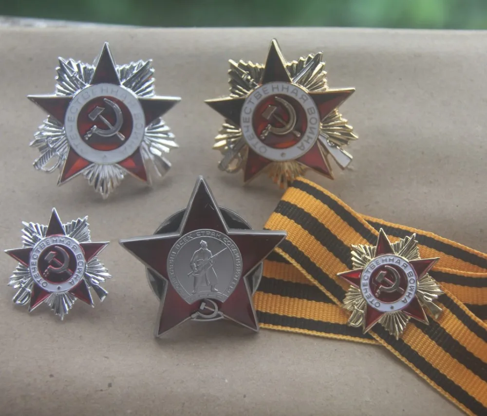 5 шт. набор советских орденов (медалей) монетная булавка значок копия СССР Россия