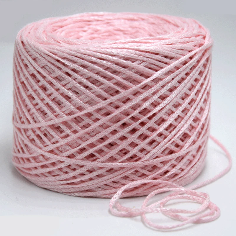 Hot 250g Unique Fancy Space Dye Acrylic Cotton Flat belt Yarn for Knitting Croche Thick Crochet Weaving Yarn Thread Z3930