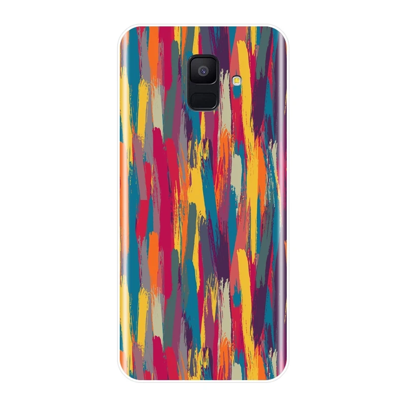 Чехол для телефона Samsung Galaxy A6 A7 A8 2018 A3 A5 2016 2017 мягкий силиконовый чехол-накладка с