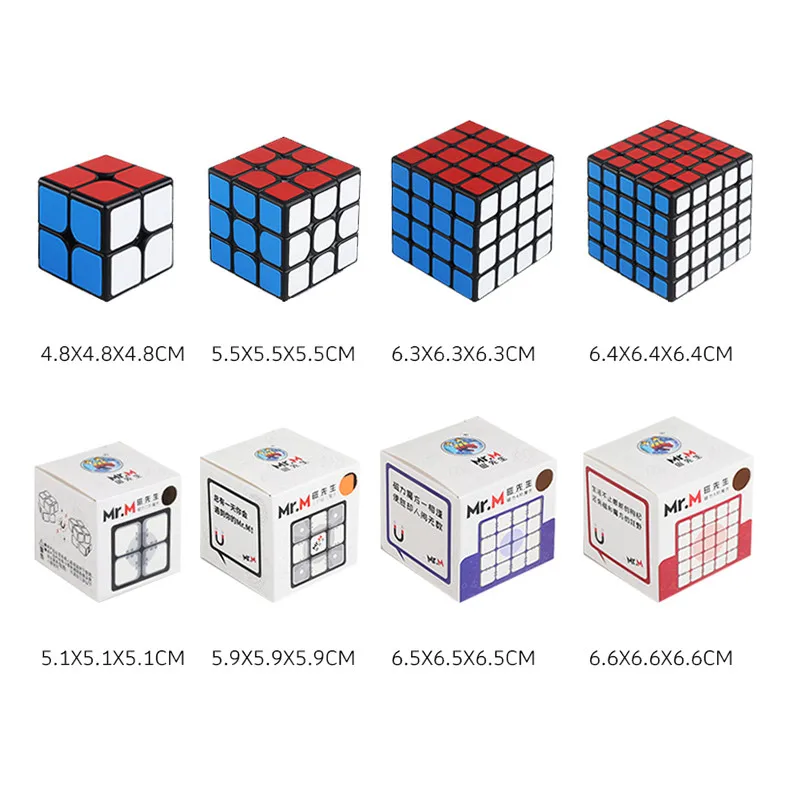 

Sengso Mr.M Magnetic 3x3 magic speed cube 2x2 pocket cubes professional 4x4x4 magnets puzzle cubes toys for children 5x5x5