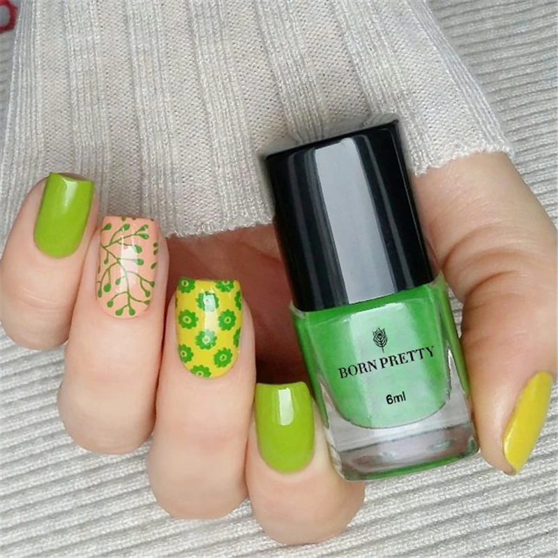 25 цветов BORN PRETTY 6 мл Лак для ногтей с тиснением лак маникюра Vernis A Ongle тоньше