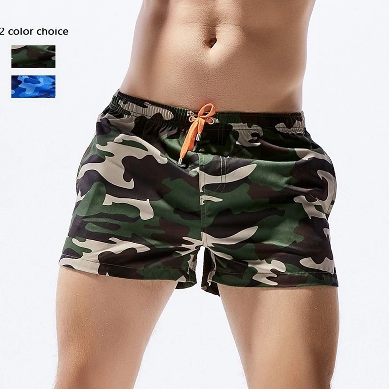 Шорты мужские камуфляжные с завышенной талией плавки из спандекса удобная