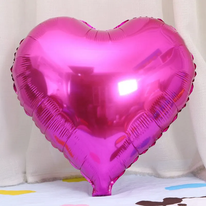 rose pink 5 шт сердце любовь гелиевые шары надувные из фольги для украшения свадьбы Weding баллон юбилей любовь события вечерние Globos Fiesta - Цвет: rose pink