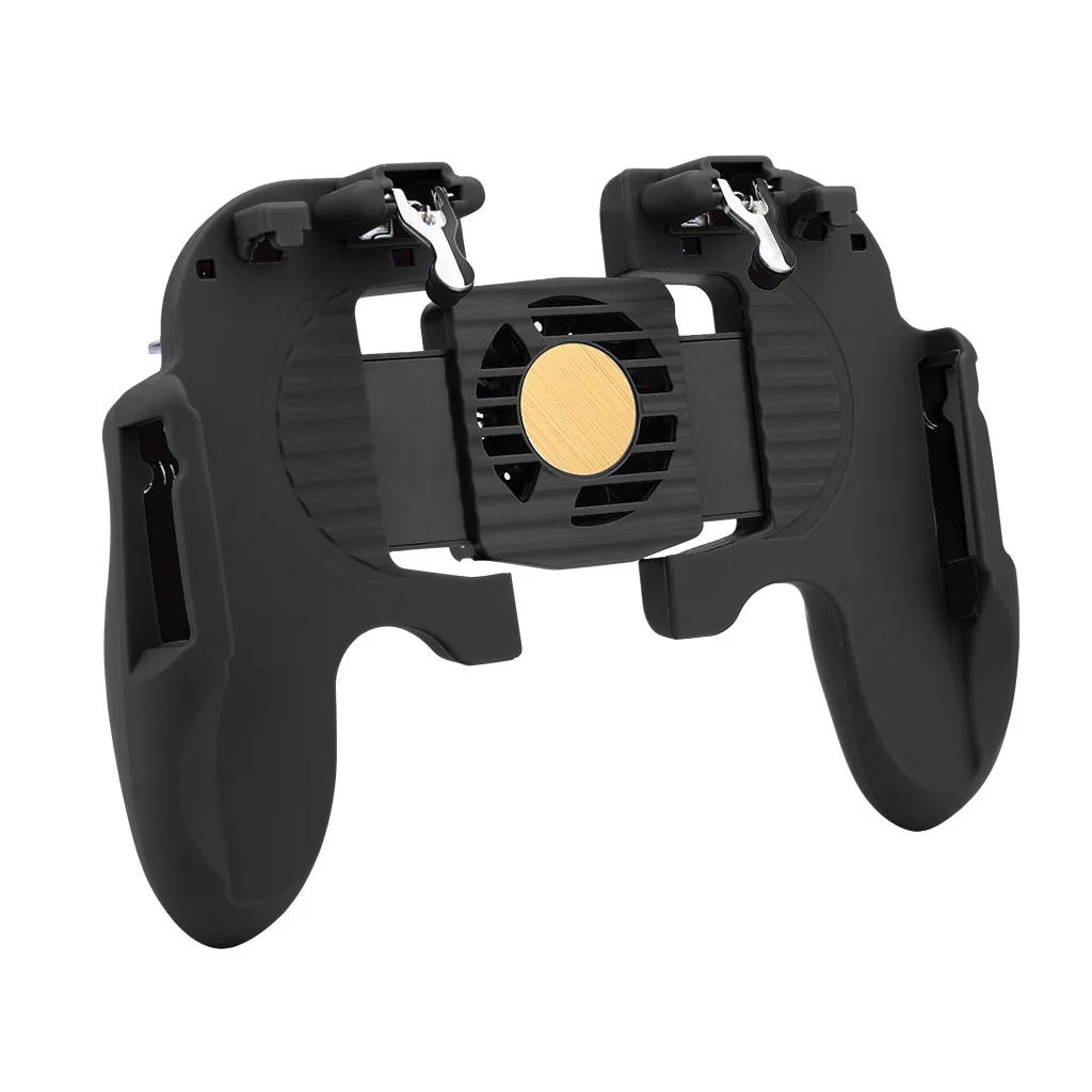 Мобильный игровой контроллер PUBG, геймпад с 4 пальцами, пусковая кнопка, стрелок, джойстик с охлаждающим вентилятором для игровой площадки, аксессуары 621#2