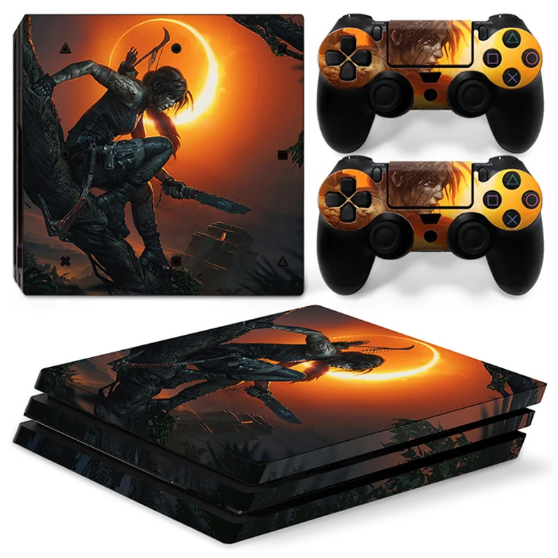 ARRKEO Shadow of the Tomb Raider винил Обложка Наклейка PS4 про кожу Стикеры для sony Игровые приставки 4 Pro консоли 2 контроллеры Скины