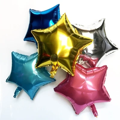 12PCS Baby Shower 18 inch Pink White Star Helium Foil Balloons Girls Happy Birthday Party Supplies 1st Decoration Air Ball | Дом и сад
