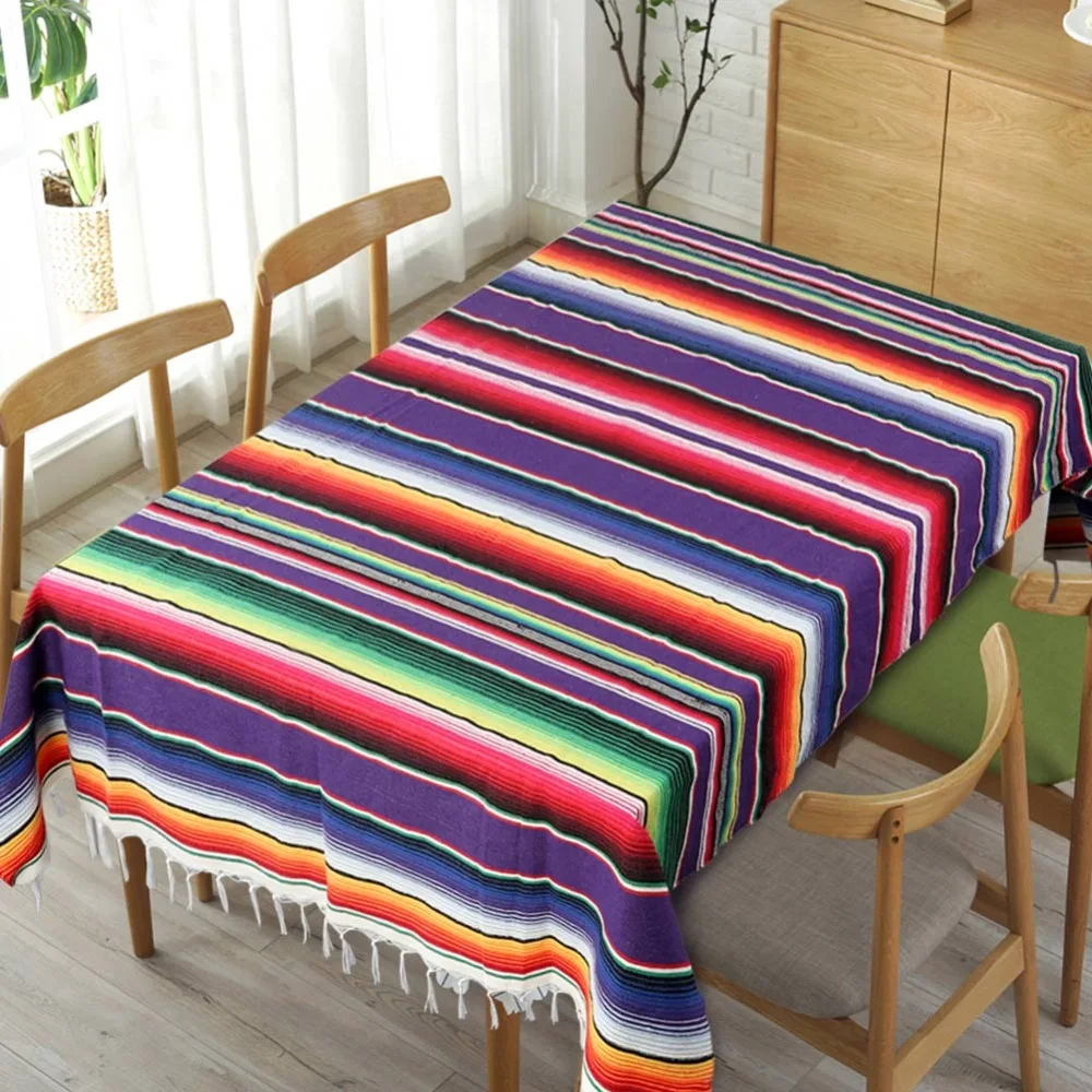 OurWarm 150X215cm Мексиканская хлопковая скатерть свадебные украшения мексиканское