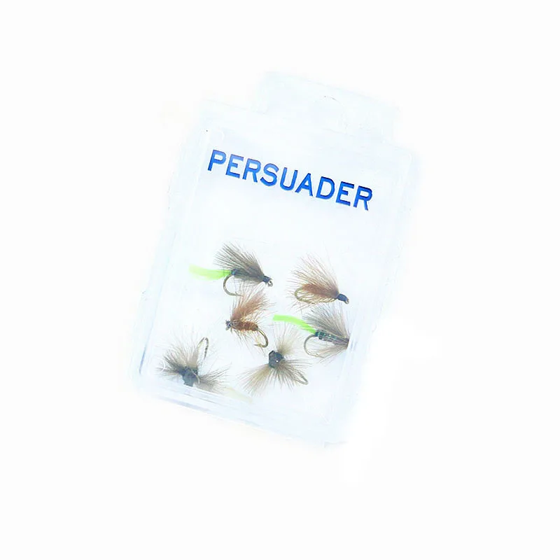 Королевский Sissi ручной привязанный 6 шт./кор. 14# mayfly потраченный CDC перо mayfly взрослые мухи Дрейк emerger засушенные мухи ловля нахлыстом насекомые, мухи