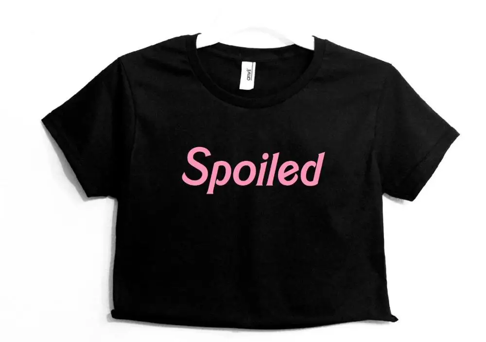 Женский летний укороченный топ Tumblr тонкий и забавный хипстерский с испорченным