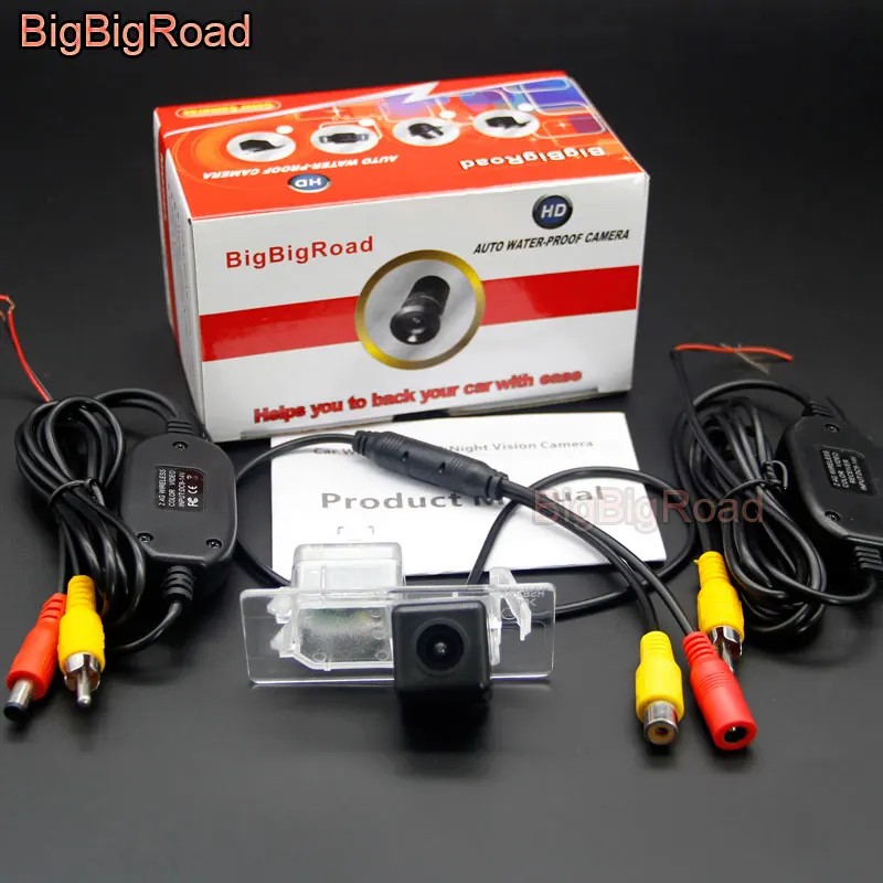 Series 3 Wireless BigBigRoad заднего вида резервного Парковка Камера для Audi A1 A3 A4 A5 A6 A4L A6L S3 Q3 Q5 Q7 RS4 TT 2011 2012 2013 - Название цвета: Series 3 Wireless