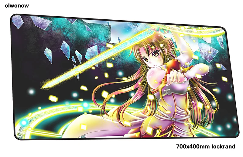 Коврик для мыши Sword Art онлайн Лучший продавец 700x400x2 мм коврик для мыши notbook игровой коврик для мыши большой коврик для мыши стол для компьютера padmouse
