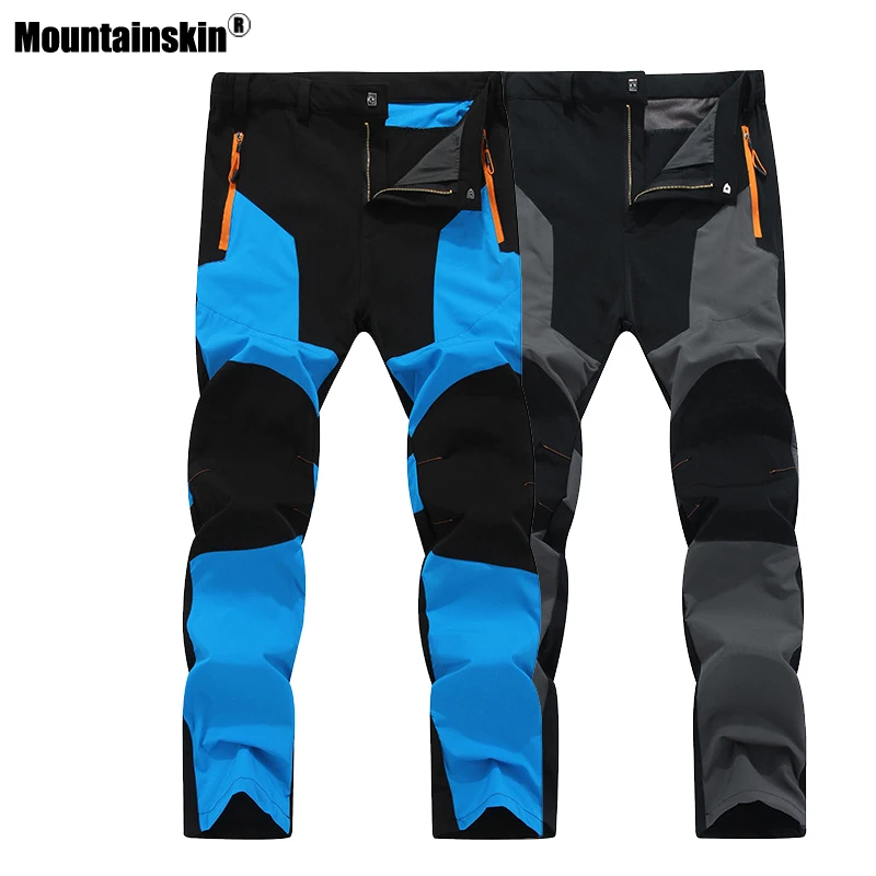 Мужские быстросохнущие брюки Mountainskin эластичные дышащие для бега Повседневная