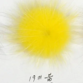 MINGXUAN, 100 шт./лот, 30 мм, мех норки, шар, меховой помпон, сделай сам, ювелирное изделие, норковый шар для обуви, ювелирное изделие, ткань для рукоделия - Цвет: yellow