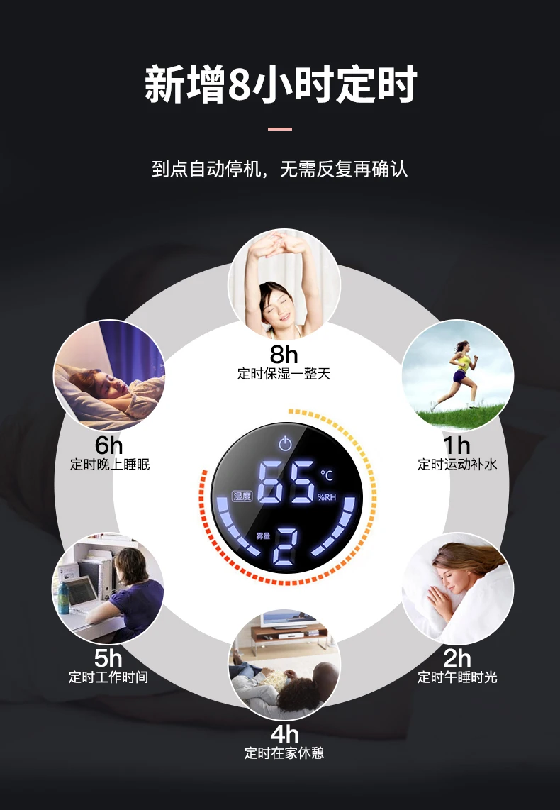 Увлажнитель воздуха высокой емкости 3L Mute Touch дистанционное управление синхронизации спальня беременных женщин диффузор