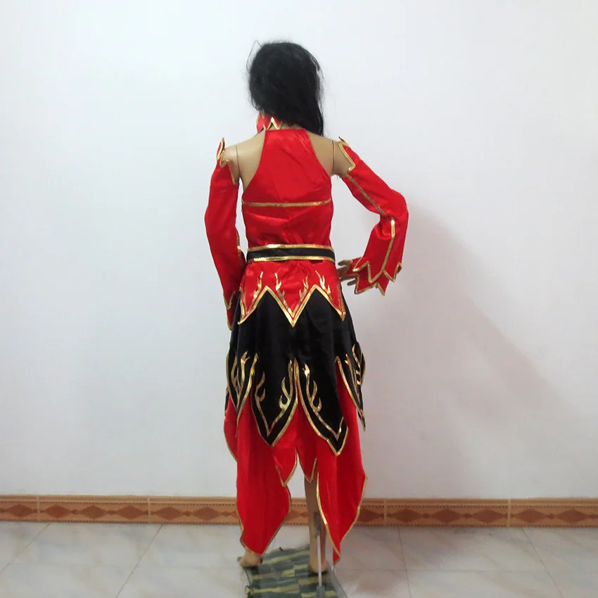Dota 2 Lina костюм для косплея любой размер на заказ|cosplay costume|lina inversecustom cosplay costume |