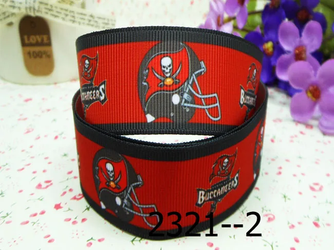[IuBuFiGo] 10Y 7/8 &quotперсонажи напечатаны Grosgrain ленты 22 мм спортивные знак команды X2321