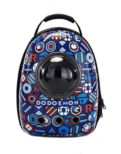 Doraemon Pokemon Cat Dog Space Capsule Pet Cat Dog Backpack Window for Kitty Puppy Small Cat Dog Carrier transport Outdoor Travel Bag - Цвет: Doraemon