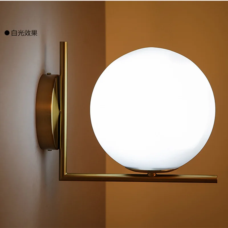 Современный настенный светильник в скандинавском стиле лампа e27 для спальни