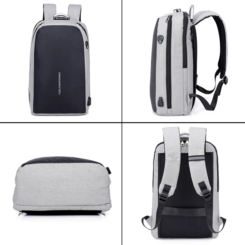 Мужской рюкзак Ms с противоугонным USB портом для зарядки водонепроницаемый