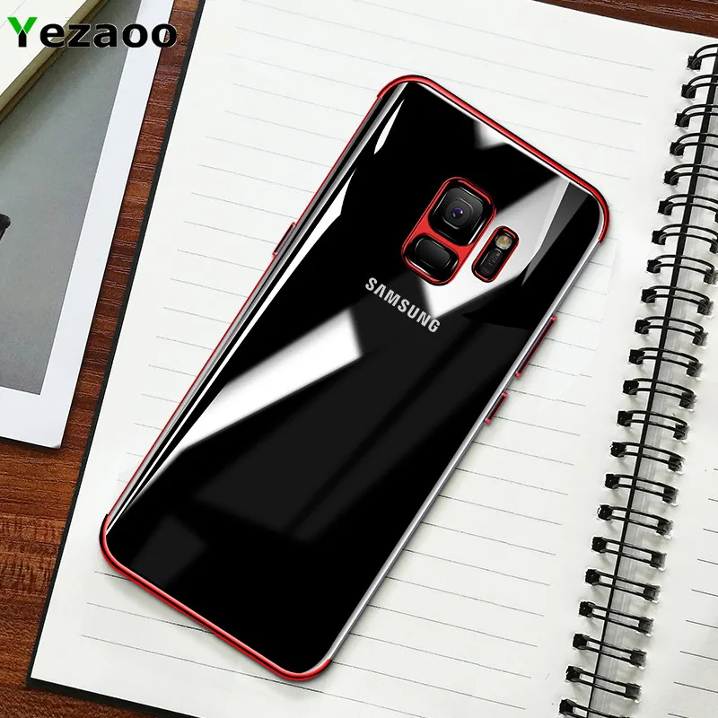 Силиконовый чехол yezaoo из ТПУ для Samsung Galaxy S9 S8 plus прозрачный мягкий S6 S7 edge note 8