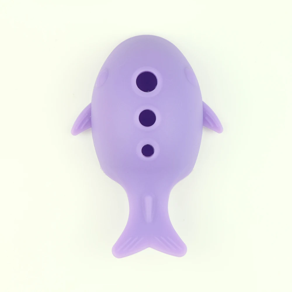 Fish Purple Рыбы Форма Кисточки яйцо силиконовые Макияж Кисточки очищающее косметическое Кисточки очиститель составляют Расчёски для волос стиральная скруббер сушка инструмент - Handle Color: Fish Purple