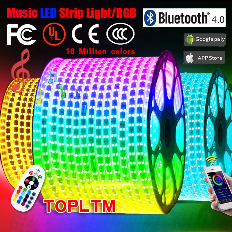 Бесплатная DHL C220V совместимый со смартфонами через Bluetooth APP контроллер RGB 5050