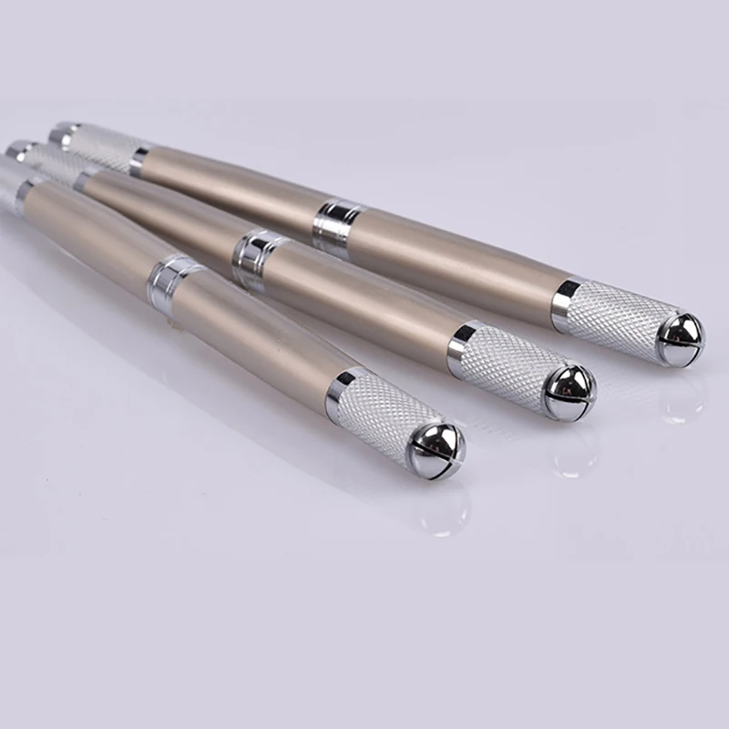 

5pcs Roller Microblading Needle With 1pcs 3 In 1 Tattoo Manual Pen For 3d Permanent Makeup Eyebrow Korea Brow Needles Blades