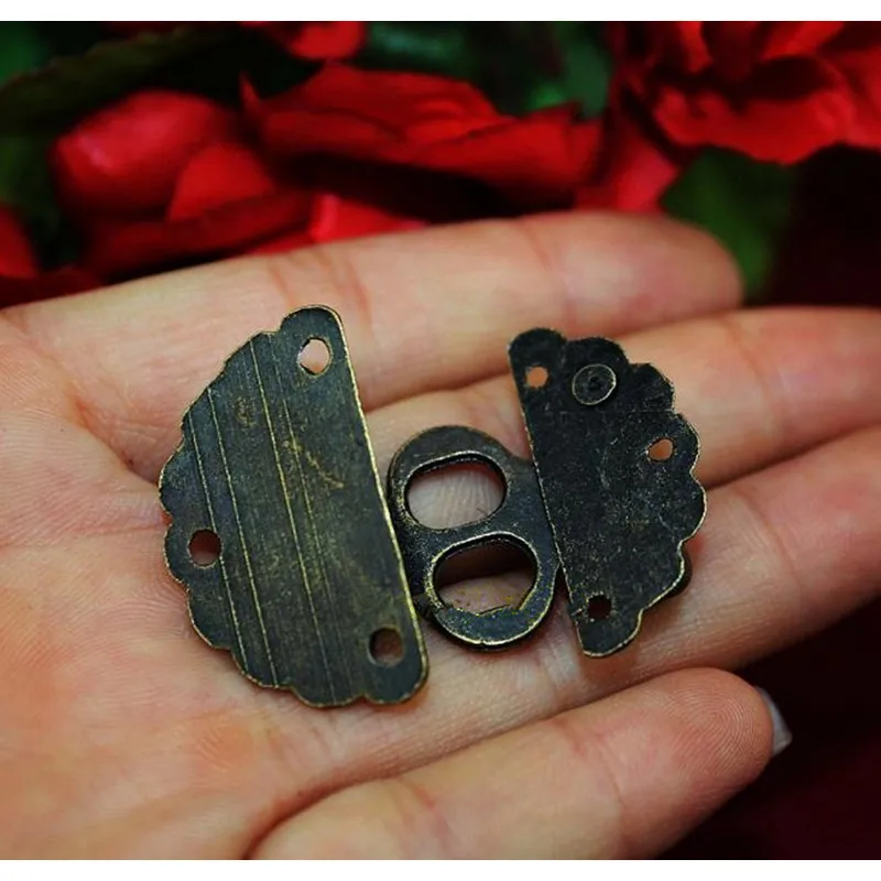 Цинковый сплав антикварная китайская мебель цветы и птицы ручка замок Hasp